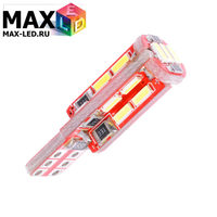 Cветодиодная лампа W5W T10 – Max-Visico 19 Led 4Вт Белая