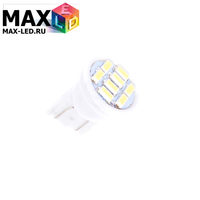 Cветодиодная лампа W5W T10 – Max-Lendigo 8 Led 0.5Вт Белая
