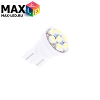 Cветодиодная лампа W5W T10 – Max-2820 7 Led 0.3Вт Белая