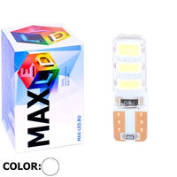 Cветодиодная лампа W5W T10 – Max-Road Silica 6 Led 2Вт Белая
