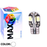 Cветодиодная лампа W5W T10 – Max-Road 8 Led 3Вт Белая
