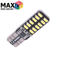 Cветодиодная лампа W5W T10 – Max-Lendigo 24 Led 2Вт Белая