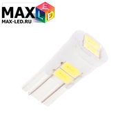 Cветодиодная лампа W5W T10 – Max-Ceramic 6 Led 3Вт Белая