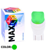 Cветодиодная лампа W5W T10 – Max-Ceramic A 2 Led 3Вт Зелёная