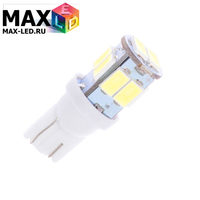 Cветодиодная лампа W5W T10 – Max-Road 10 Led 2Вт Белая