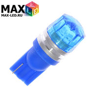 Cветодиодная лампа W5W T10 – Max-Cristal 1 Led 2Вт Синяя