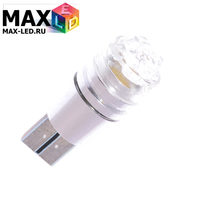 Cветодиодная лампа W5W T10 – Max-Cristal 1 Led 3Вт Белая